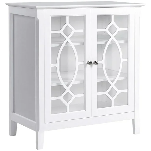 "Kommode Sideboard Vitrinenschrank Küchenschrank Unterschrank Badzimmerschrank Bücherschrank Einlegeböden verstellbar MDF image"