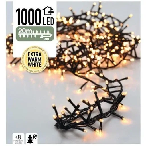"Christbaumbeleuchtung 20m 1000 extra warmweiße LEDs image"
