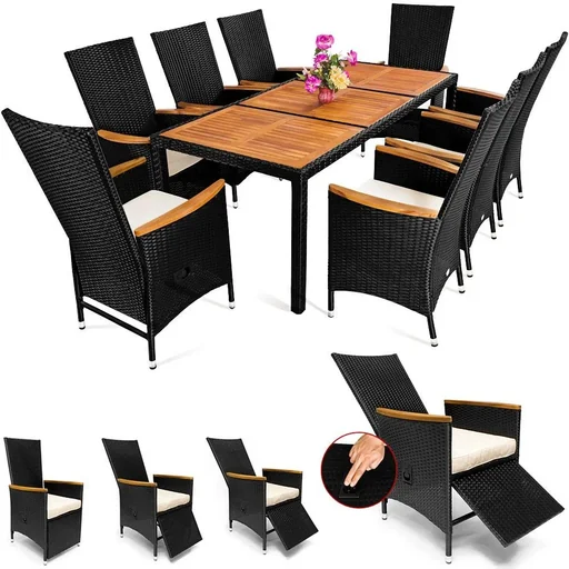 "Einrichtungsset Verona Premium Deluxe - 17-teilig - Schwarz image"