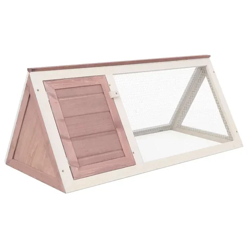 "Kaninchenstall Holz braun image"