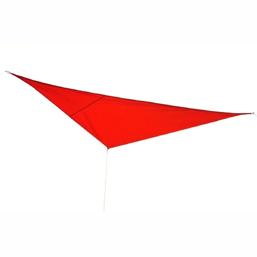 "Sonnensegel Sonnendach Dreieck Sonnenschutz HDPE (Rot, 4x4x4m) image"