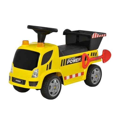 "Sitzbagger für Kinder Rutscherfahrzeug mit Kippen Eimer und Schaufel Fuß Rutscherauto unter Sitz Lagerung für Baby 18-36 image"