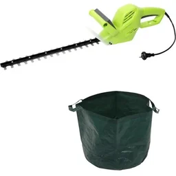 Electric garden hedge trimmer - 500 Watt - 1500 U/min - blade length 410 mm + 