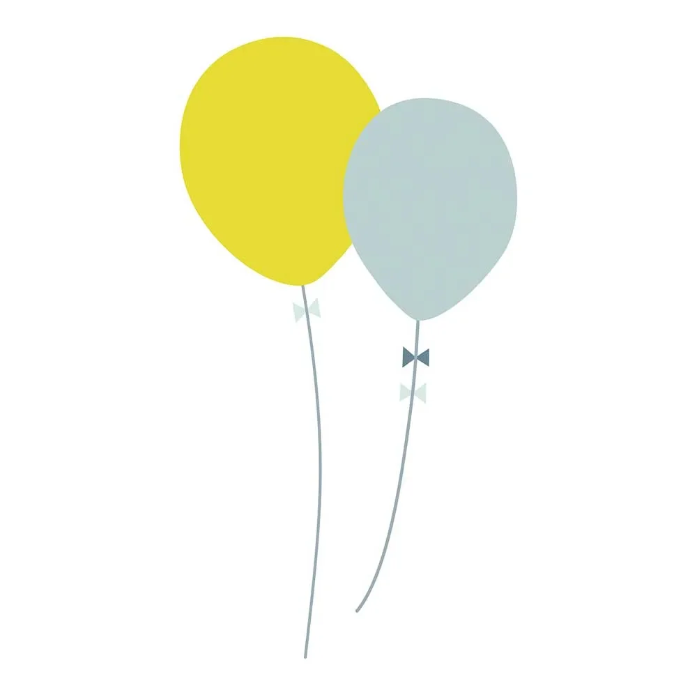 "Lilipinso Wandsticker XL Luftballons grün bleu image"