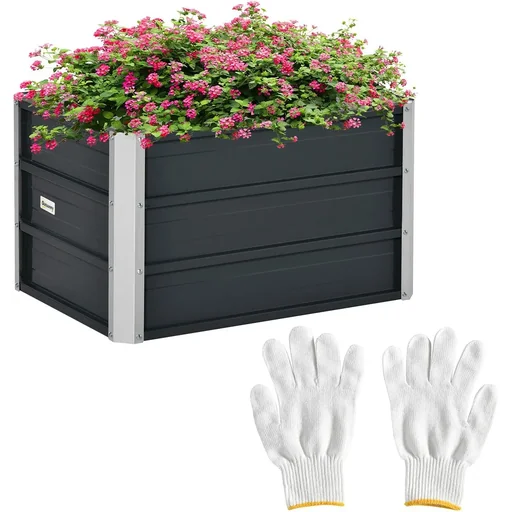 "Hochbeet aus Stahl Gartenbeet Pfla image"