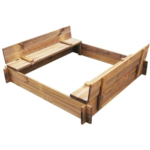 "Sandkasten quadratisch imprägniertes Holz image"