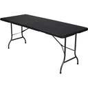 klapptisch - in rattan-optik - 180 x 75 x 74 cm