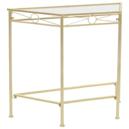 Beistelltisch Vintage-Stil 87x34x73 cm Metall gold