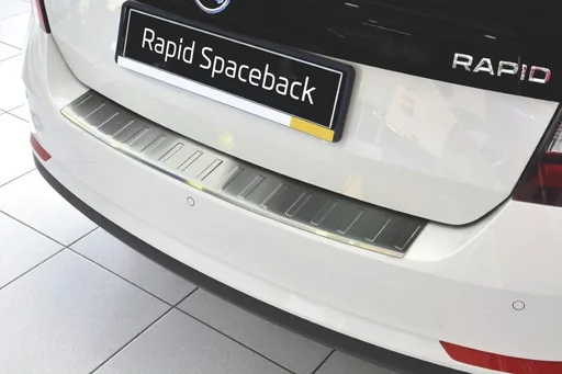 "Ladekantenschutz Skoda RAPID SPACEBACK / Edelstahl, Baujahr 2012-2015, FL 2015> image"