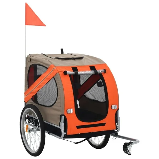 "Hundefahrradwagen orange und braun image"