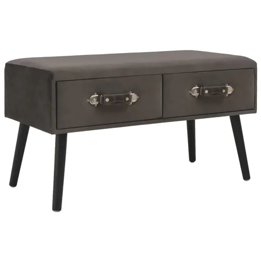 "Couchtisch 80x40x46 cm Samt grau image"
