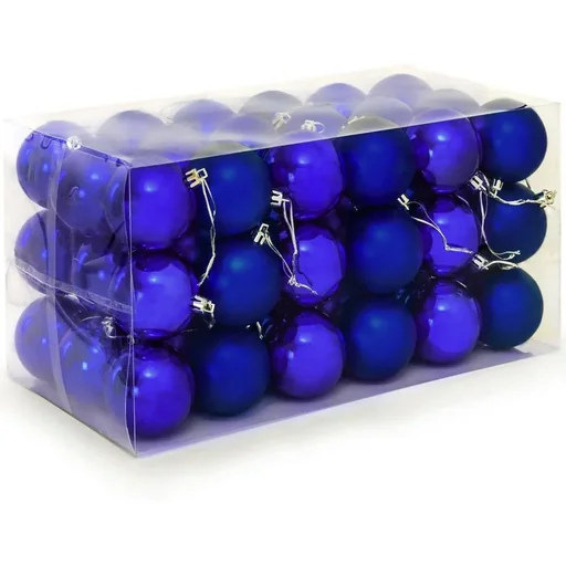 "Weihnachtskugeln 54 Stück - Blau - Durchmesser 6cm image"