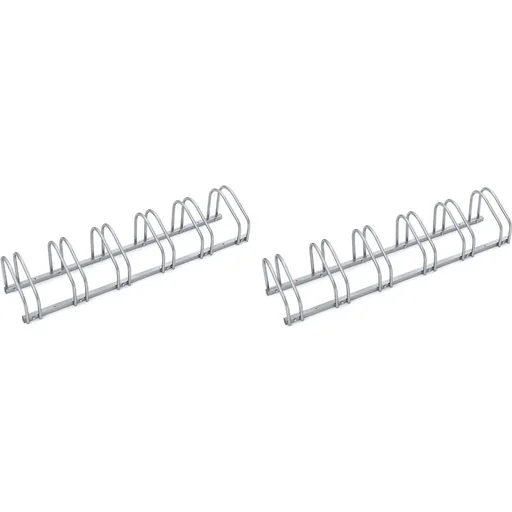 "2 Stück Fahrradträger - Fahrradschuppen für 12 Fahrräder - 160x32x27 cm - Fahrradträger aus Metall image"