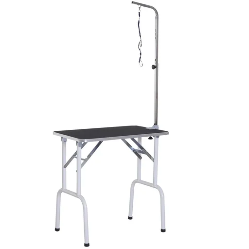 "Trimmtisch klappbar Tierpflegetisch Schertisch Pflegetisch für Hunde Katzen Metall Schwarz 81 x 48 x 80 cm image"