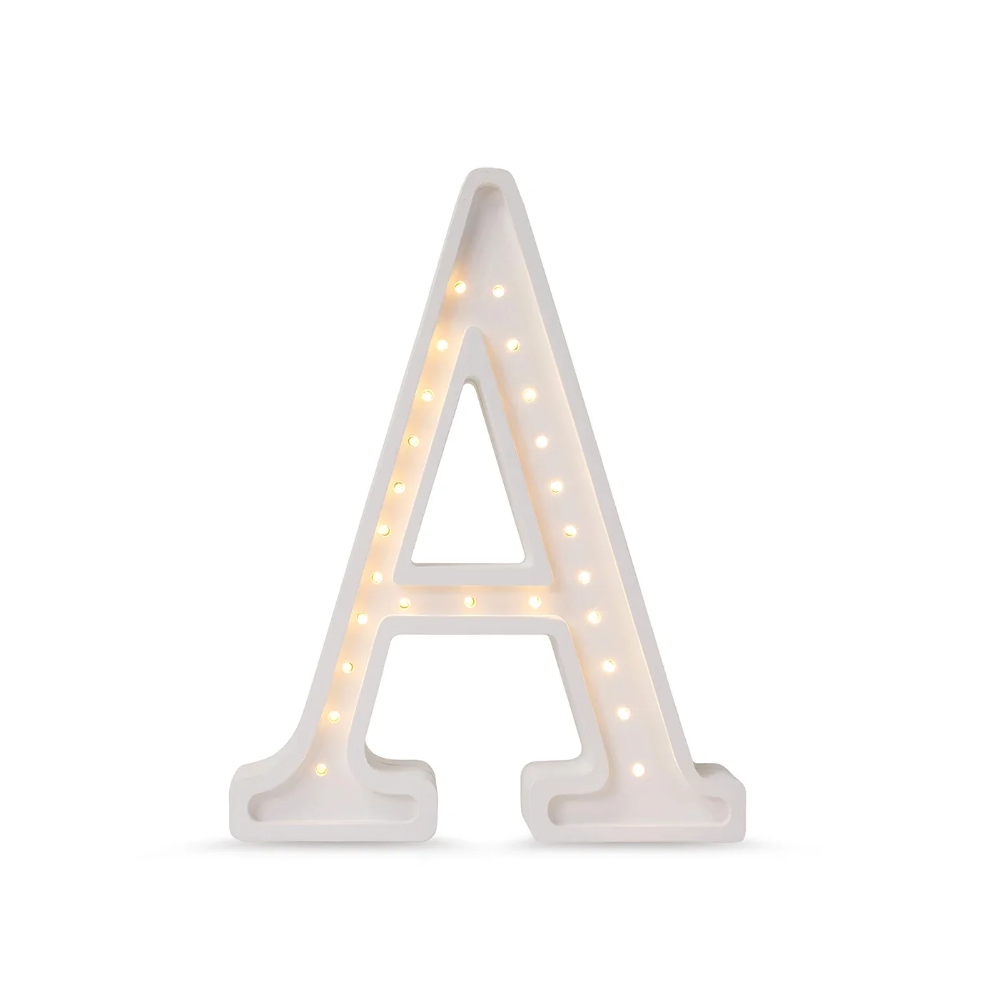 "Little Lights Nachtlicht Kinder, Nachtlampe Briefe - 100% Kiefernholz natur image"