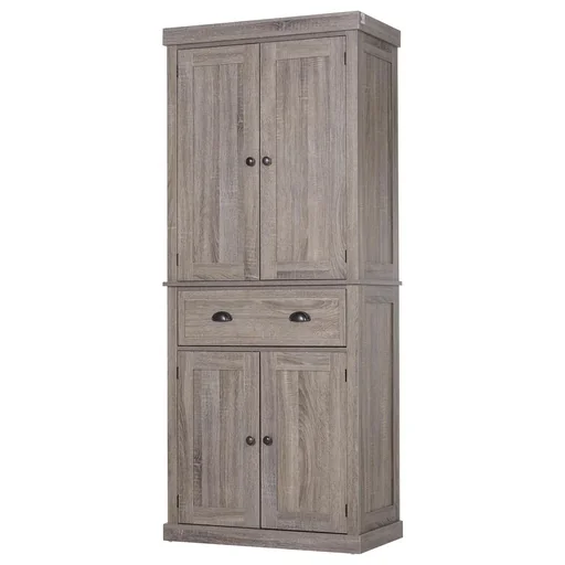 "Kolonialschrank mit Schublade braun image"