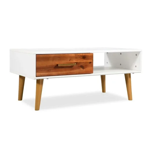"Couchtisch 90x50x40 cm Akazienholz massiv image"