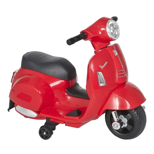 "VESPA Elektromotorrad Kindermotorrad Elektrofahrzeug 18-36 Monate 3 km/h LED-Licht Sound PP-kunststoff Metall Rot image"