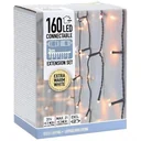 Weihnachtsbeleuchtung - Verkettbar - 160 LED - 3 Meter - Warmweiß