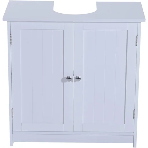 "Waschbeckenunterschrank Badschrank Weiß image"