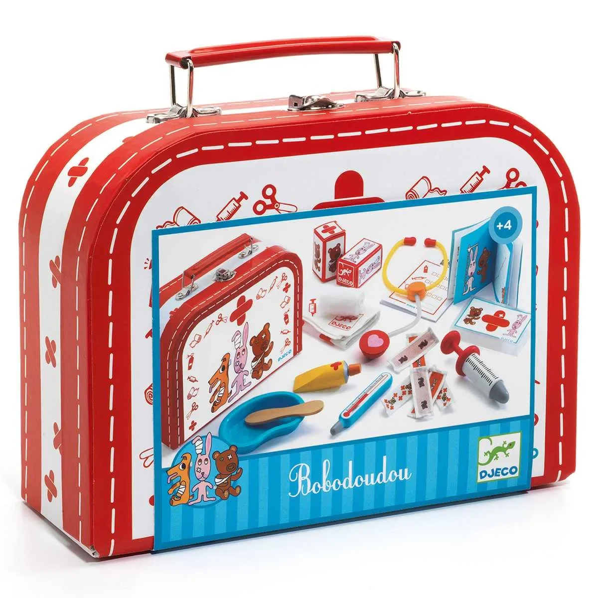 "Djeco Kinderspielzeug, Tierarztkoffer, Tierarzt-Set - Rollenspiel: Bobodoudou image"