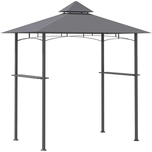 "Grillpavillon mit 2 Seitenablagen aus Stahleisen image"