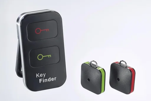 "Duo-Schlüssel-Finder, 1 Sender mit 2 Empfängern, Schwarz, 15 Meter image"