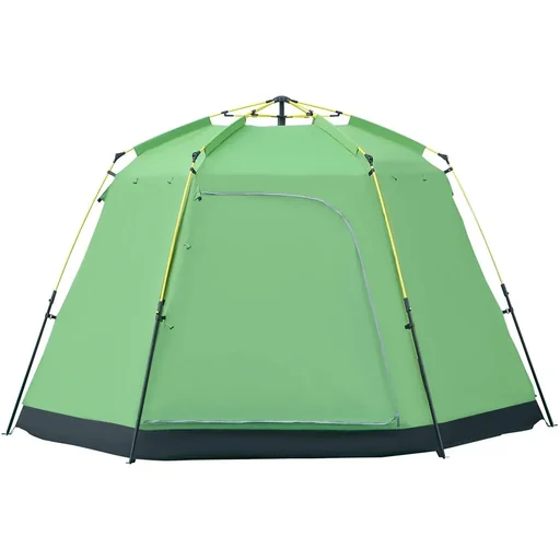 "Campingzelt 6 Personen - Grün/Schwarz - 320 x 320 x 180 cm image"