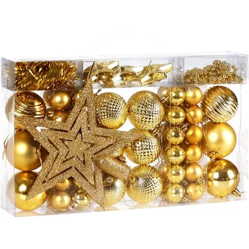 "Christbaumschmuck - Christbaumschmuck - gold 66 Stk. image"