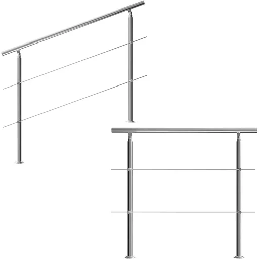 "Geländer - Edelstahl - 150 cm - 2 Streben image"