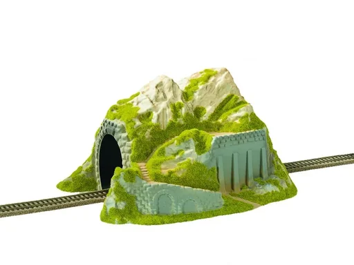 "Tunnel, 1-gleisig, gerade, 34 x 25 cm, 19 cm hoch, Durchfahrtshöhe 9,3 cm image"