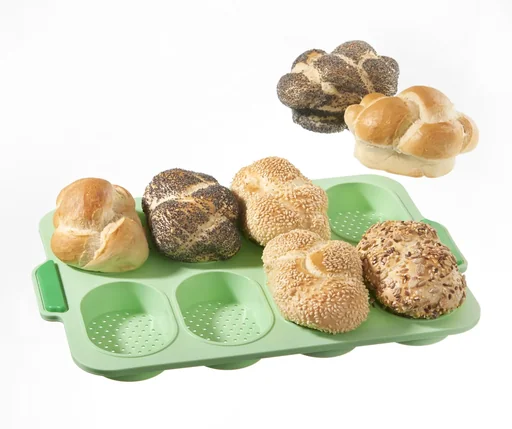 "Brötchenbackform aus Silikon image"
