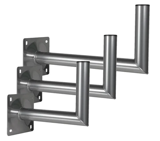Wandhalter WH 3 Alu MEG-P25/48AT, Wandabstand 25 cm