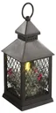 Laterne mit LED Kerze, Weihnachtsdeko und Timer
