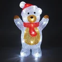 Teddybär LED-Figur Beleuchtung - mit Batterien betrieben - 19x11-5x30Cm