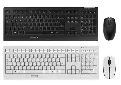 "Kabelloses Tastatur-Maus-Set B.UNLIMITED 3.0 silber/weiß image"