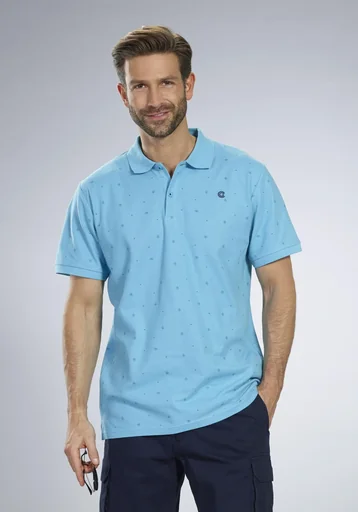 "Poloshirt bedruckt, Farbe apua, Gr.XL image"
