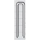 10 mm Tacker Rundklammern, 1.000 Stück für Kabel
