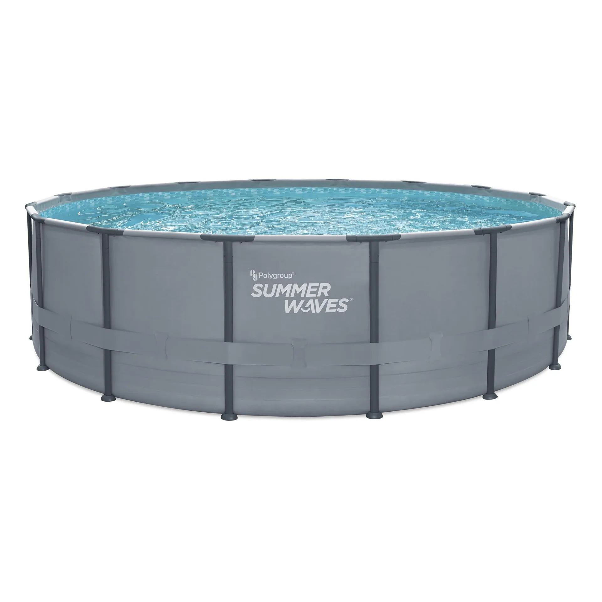"Summer Waves Elite Frame Pool Ø488 x 122 cm anthrazit image"