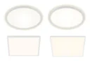 Ultraflaches LED Panel, viereckig, 29,3 cm, 2400 Lumen, 18 Watt, weiß