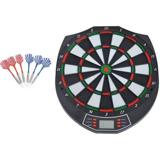 "Elektronische Dartscheibe Dartboard soft Dart inkl. 6 Pfeile image"