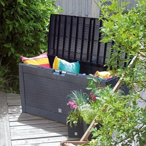 "Aufbewahrungsbox Anthrazit 119x48x60cm image"