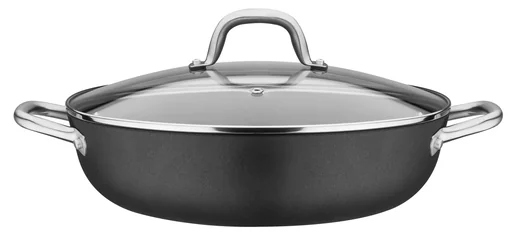 "Gusseisen Servierpfanne mit 2 Griffen, mit Wabenboden Robusta 30cm image"