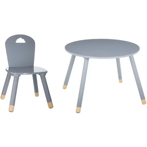 "NL SET - 1x Hochstuhl und Kindertisch - Grau image"