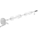 BBQ Rotisserie Spieß mit Motor Stahl 1000 mm