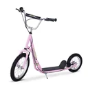 Kinderroller Scooter Tretroller Cityroller Kinder Roller Kickboard ab funf Jahren 16/12 Zoll Rosa 135 x 58 x 92-100 cm