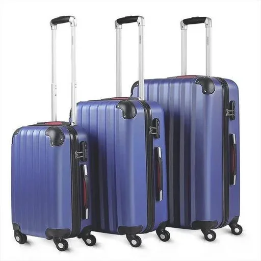 "Kofferset Hartschale 3-teilig blau M/L/XL image"