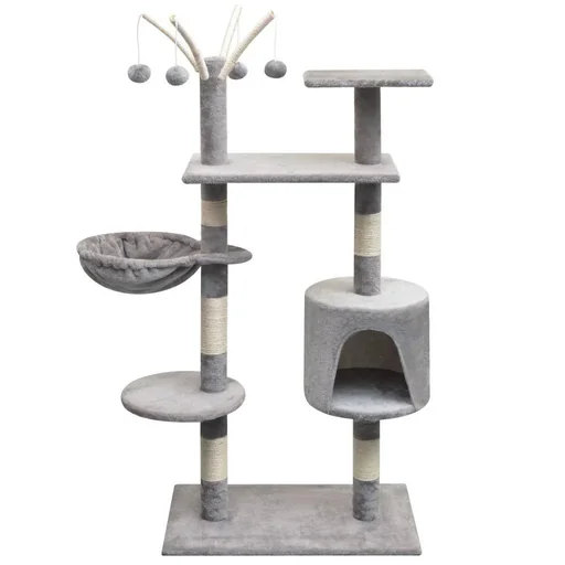 "Sisal-Kratzbaum für Katzen 125 cm grau image"