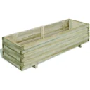 Pflanzgefäß erhöht rechteckig 120x40x30 cm Holz
