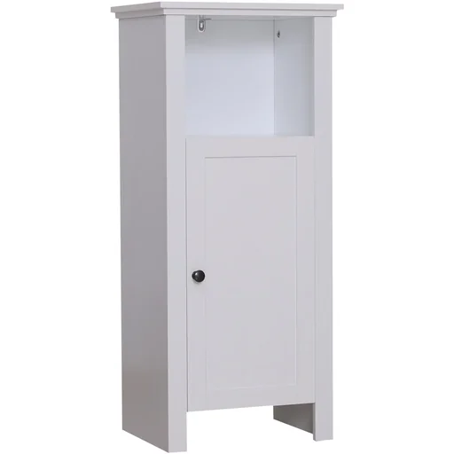 "Badschrank Badmöbel Badezimmerschrnak Wandschrank 3 x Fach Holz Weiß 40 x 30 x 90 cm image"